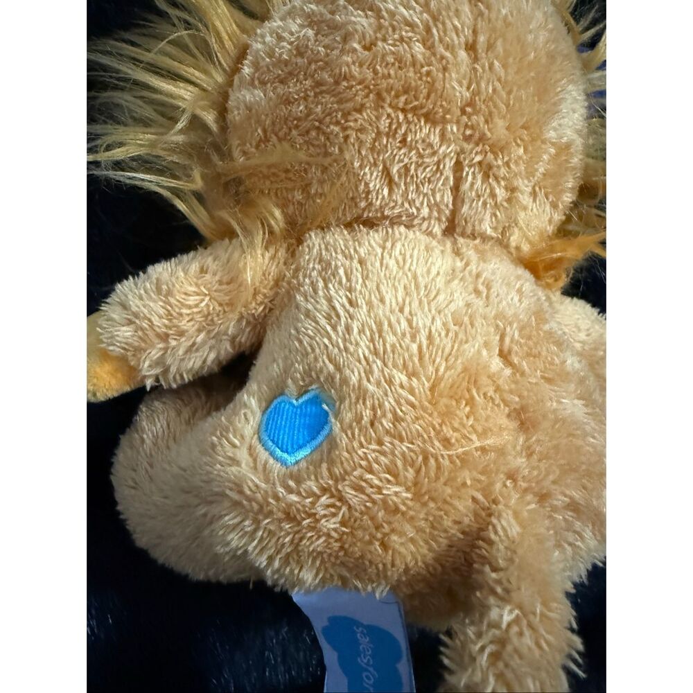 Salesforce Lionheart Astro Yellow Lion Heart Plush Stuffed Animal 8" - Picture 3 of 6